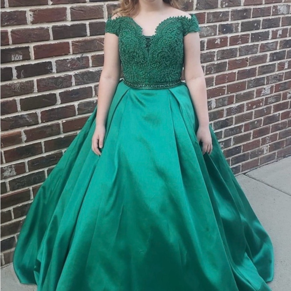 Elegant Green Kids Dress